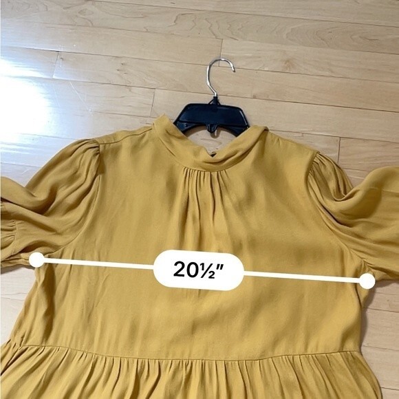 Anthropologie  Maeve Goldie Tiered Tunic I’m Gold M NWOT - Picture 7 of 13